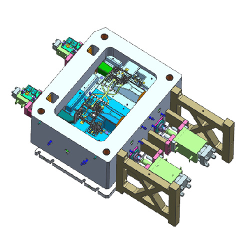 半固态车灯支架压铸模具