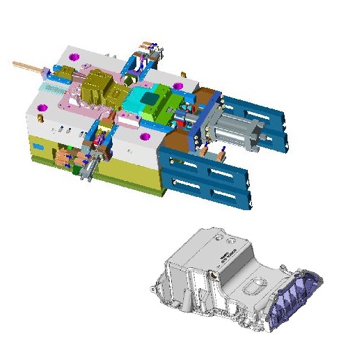 油底壳压铸模具